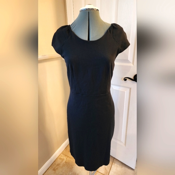 LOFT Ladies black knit dress. 6 - Picture 1 of 7